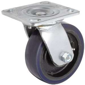 RWM Casters 40 Series Plate Caster, Swivel, Urethane on Aluminum Wheel 