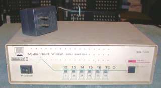 Master View 6 PC Port KVM Switch Model # CS 106  