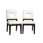 Baxton Studio Diaz Set of 2 19H Bicast Leather Contemporary Dining 