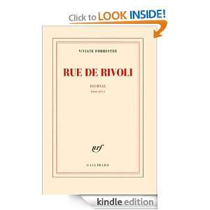 Rue de Rivoli Journal (1966 1972) (Blanche) (French Edition) Viviane 