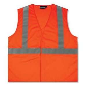   Class 2 Economy Mesh Safety Vest, Orange, 4X Large