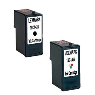 2PK Lexmark 28 18C1528 & Lexmark 29 18C1529  