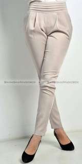 Women Fashion Vintage Casual Harem Slim OL Long Suit Pants Trousers 