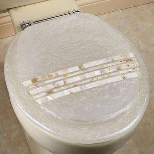  Ginsey Mother of Pearl Resin Toilet Seat