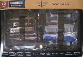 DOCKERS 10 pc. stainless steel manicure set.  