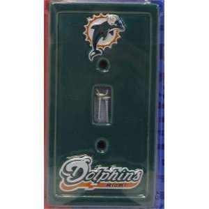   NFL Miami Dolphins Sculpted Light Switch Plates: Sports & Outdoors