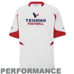   Houston Texans White Lift Performance Crew Top