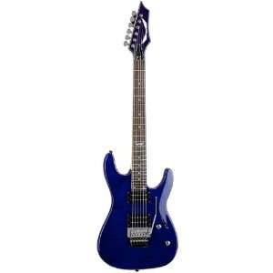  Dean Custom 350 Floyd Electric Guitar Trans Blue: Musical 