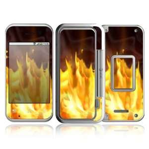Motorola Backflip Decal Skin   Furious Fire