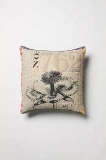 Anthropologie   Numbered Buds Pillow, Single Bloom  