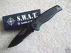   & Wesson Large SWAT Knife Black Blade SW2000B New Plain Edge  