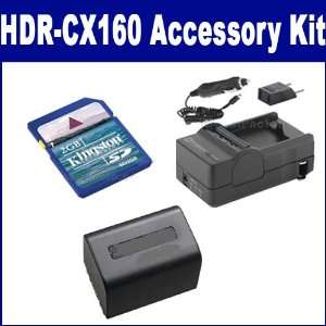  Sony HDR CX160 Camcorder Accessory Kit includes: SDM 109 