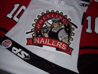 07 08 Wheeling Nailers Game Used Authentic ECHL Jersey  