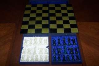 VINTAGE CHESS SET USED CONDITION   COMPLETE W/CASE & BOARD  