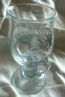 Jameson Whiskey Pedestal Glass/Mug Cut Glass Design  