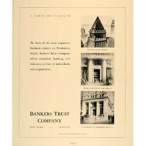  1936 Ad Bankers Trust Company Federal Deposit Insurance 
