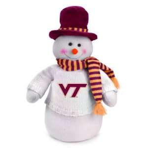   Virginia Tech Hokies Plush Dressed for Winter Snowman Christmas Decor