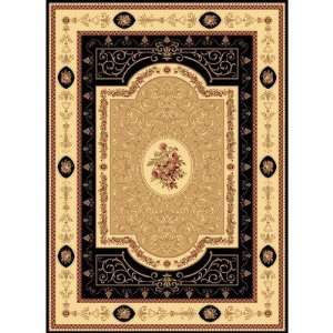  New Vision French Aubusson Black Oriental Rug Size 910 