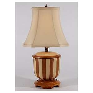  Port 68 Anthony Striped Small Porcelain Accent Table Lamp