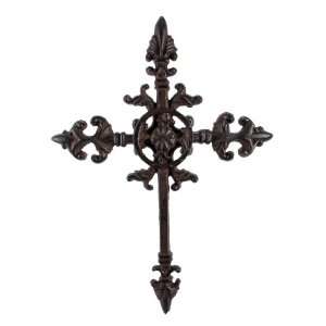    Antique Finished Cast Iron Cross Wall Hanging
