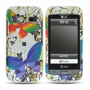 Rainbow Butterfly Case Phone Cover for LG Vu Plus GR700  