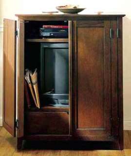 PB Sonoma Style Shaker Media Cabinet TV Armoire Wardrobe Storage 