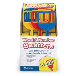  Learning Resources Word & Number Swatters POP Display 