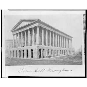   Hall Birmingham,England,1860s,by G.W. Wilson & Co