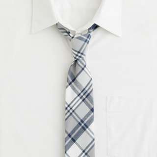 Kettle grey plaid tie   cotton ties   Mens ties & pocket squares   J 