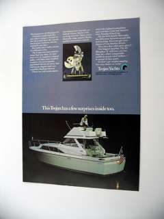 Trojan Yachts 31 ft Fiberglass Yacht 1971 print Ad  