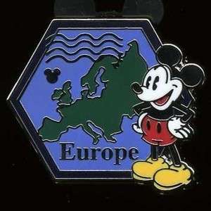 Disney Pin WDW 2012 Hidden Mickey *Continent Stamps* Series   Europe 