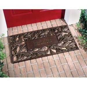   : Whitehall Products Personalized Pinecone Mat: Patio, Lawn & Garden