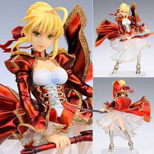 GIFT GSC Fate stay night Saber Extra Red PVC Figure  
