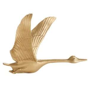 Whitehall 30 inch Full Bodied Goose Weathervane Gold Bronze  