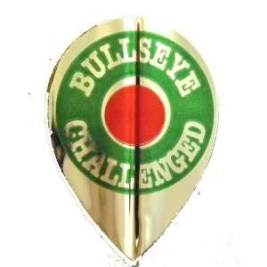   Red/Green/Silver Bullseye Challenged Dart Flights