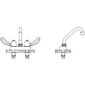   27C4362 27T Two Handle 4 Deck Mount Faucet