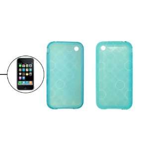  Clear Baby Blue Circle Paterned Soft Plastic Skin Case 