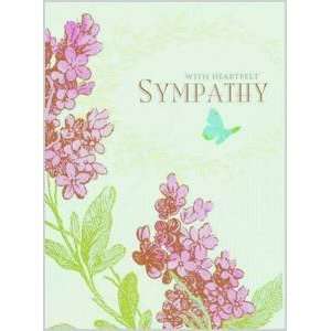  Sympathy Greeting Card with Heartfelt Sympathy Lilacs 