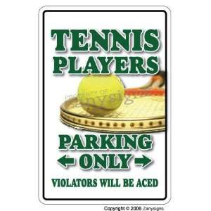 TENNIS PLAYER ~Sign~ parking shoes ball racket gift  