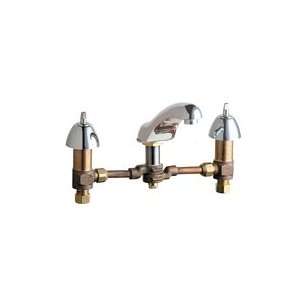  Chicago Faucets 404 SWLESSHDLCP Chrome Manual Deck Mounted 