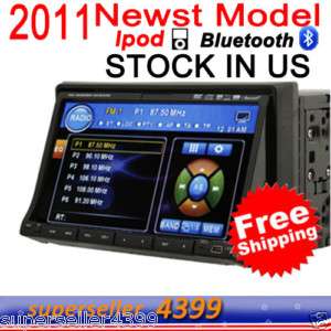 DIN 7 CAR INDASH DVD CD MP3 PLAYER LCD TOUCH SCREEN  
