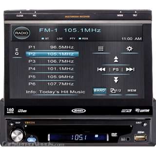   in dash dvd cd mp3 ipod player with 7 touchscreen tft lcd monitor