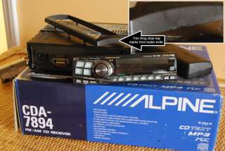 Alpine CDA 7894 CD MP3 Radio Player Tuner Car Stereo XM Ready In Dash 