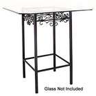 Grace Gothic Counter Height Table Base   Metal Finish Antique Bronze