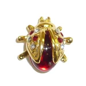  Crystal Ladybug Tac Pin Jewelry