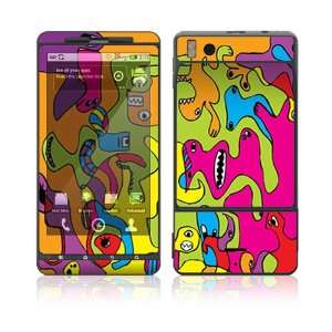  Motorola Droid X Skin Decal Sticker   Color Monsters 