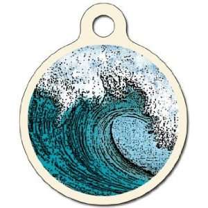   Wave   Custom Pet ID Tag for Cats and Dogs   Dog Tag Art