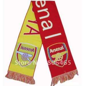 new style flannel cotton soccer scarves arsenal cloth football scarf 