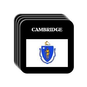 US State Flag   CAMBRIDGE, Massachusetts (MA) Set of 4 Mini Mousepad 