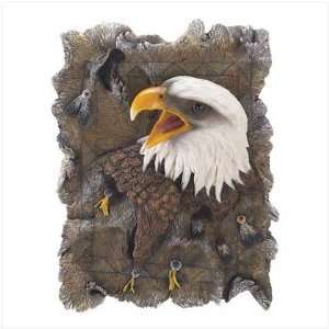 Faux wood Eagle Plaque 